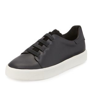 Vince Bolton Laceless Leather Sneaker w/ Shearling Fur (Size 10)